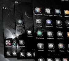 Black&White Launcher Theme syot layar 3