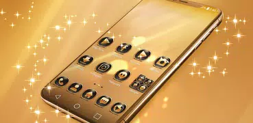 Neon-Gold-Thema zum Launcher