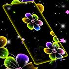 Neonblumen Live Wallpaper Zeichen