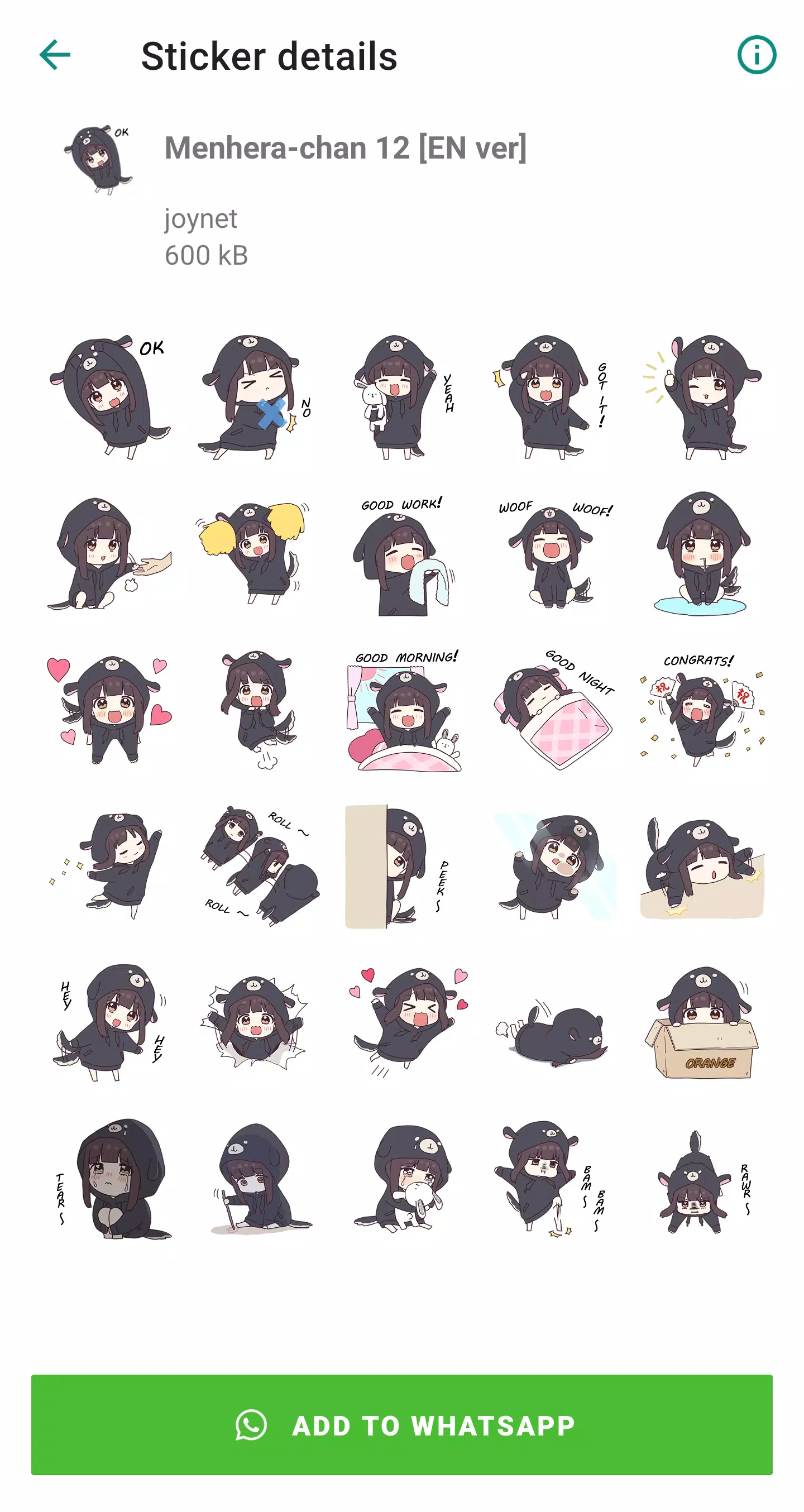 Menhera chan stickers - Apps on Google Play