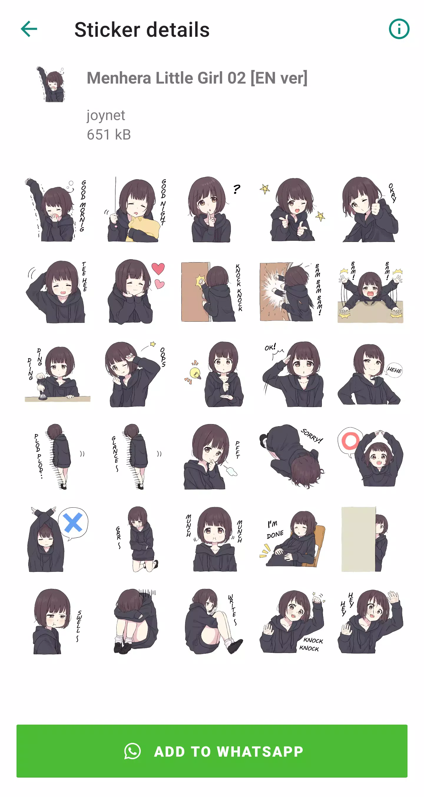 Menhera chan stickers - Apps on Google Play