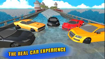 Water Surfer Floating Car Race Plakat