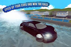Water Surfer Floating Car Race Screenshot 2