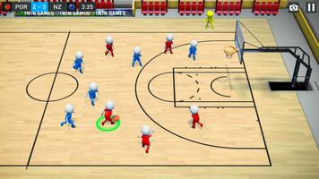 Stickman Basketball Games 3D ảnh chụp màn hình 1