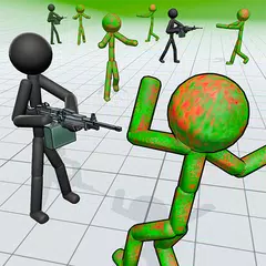 Скачать Стикман против зомби 3D APK