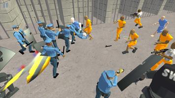 전투 시뮬레이터 : 감옥 & 경찰 포스터