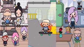 Tocaboca School Routine screenshot 1