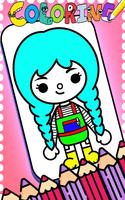 Toca Boca Mod Coloring Book captura de pantalla 1