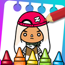 Toca life world coloring APK