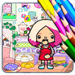 Toca Boca Mod Coloring Book
