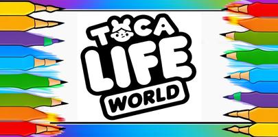 Toca Boca Mod Coloring Book ảnh chụp màn hình 1