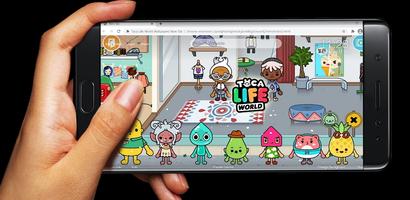 Toca Boca game town Mod الملصق