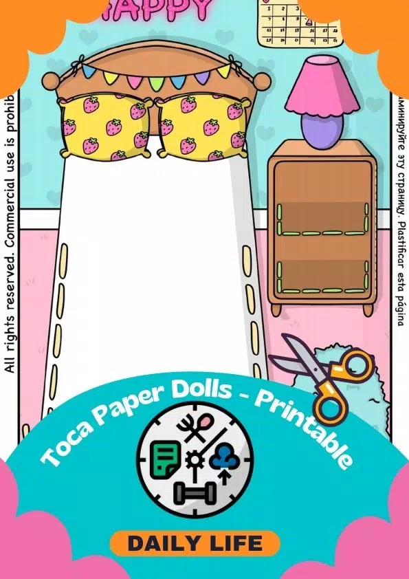 Printable Toca Boca Paper Doll and Clothes Activities for Kids