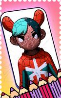 Toca Spider Boca Coloring 포스터