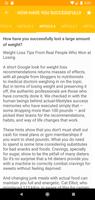 Weight Loss Advice Ekran Görüntüsü 2