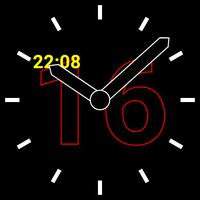 Agenda12h Watch Face Lite स्क्रीनशॉट 1