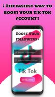 FollowTok 💖Fans et suiveurs gratuits pour Tik Tok Affiche