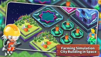 Space Farm: city farming game โปสเตอร์