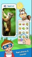 Animal Sounds - Sound touch learning game capture d'écran 1