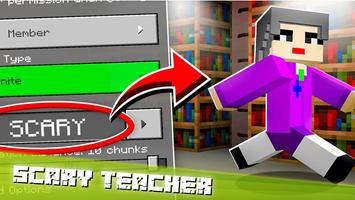 Scary teacher mod MCPE الملصق