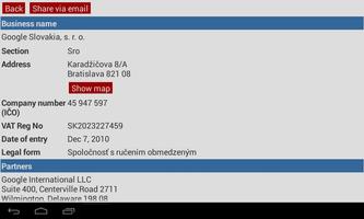 Slovak Business Register imagem de tela 3