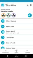 Tokyo Metro App for tourists Affiche