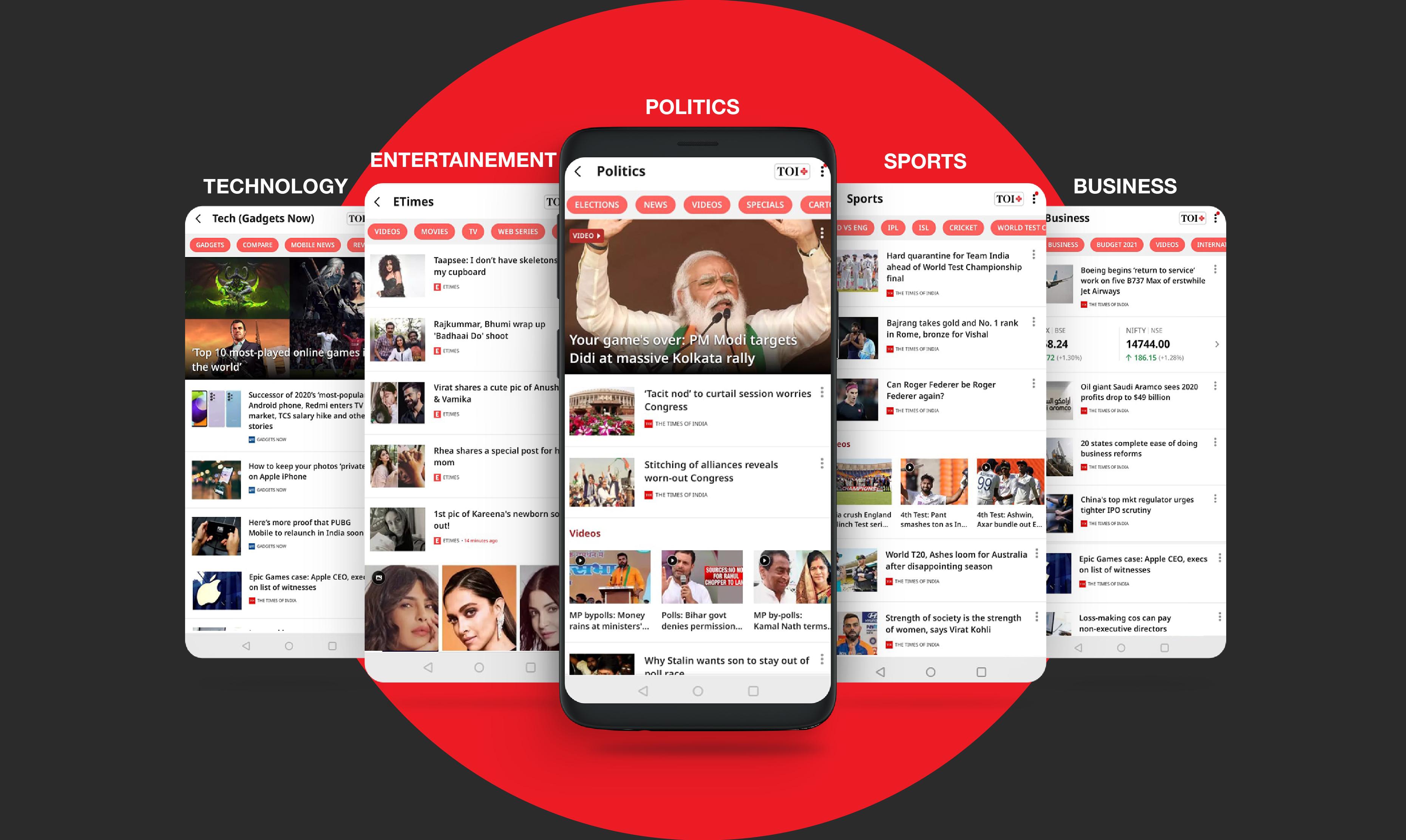 the times of india newspaper - latest news app for android - apk download