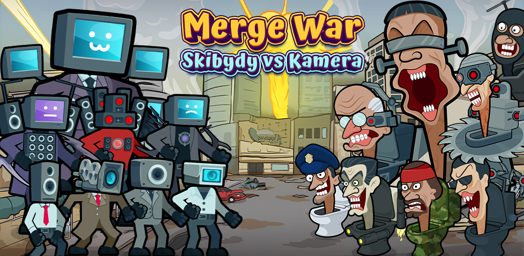 Как скачать Merge War: Skibydy vs Kamera