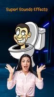 poo toilet Voice: scibidi plakat