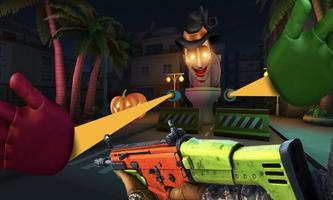 Toilet Spider Monster Survival imagem de tela 1