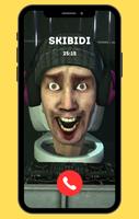 Skibidi toilet Fake call plakat