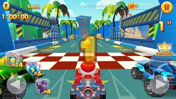 Toon Car Racing 3D imagem de tela 1