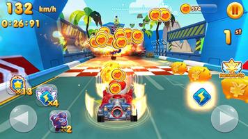 Toon Car Racing 3D capture d'écran 2