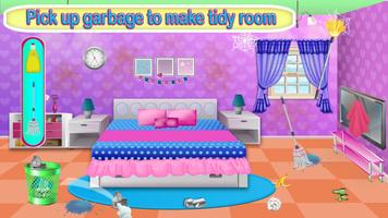 女孩家庭清洁：卧室改造和修理 海报