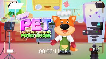 Pet show de comida de classe culinária Cartaz