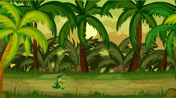 Funny Angry Crocodile Game Runner syot layar 1