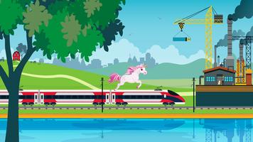 Princess Unicorn Running Game screenshot 1