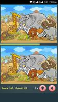 Find The Differences - Cartoon Plakat