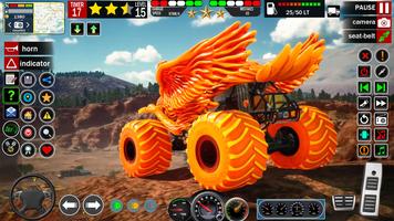 Derby Monster Truck Stunt Game Affiche