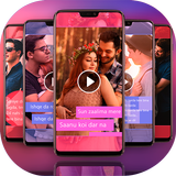 FullScreen Cute Video Status Maker - 30 SecLyrical icône