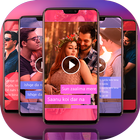 FullScreen Cute Video Status Maker - 30 SecLyrical আইকন