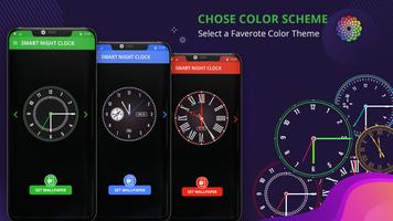 Smart Night Clock - Wallpaper الملصق