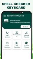English spell checker keyboard poster