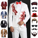 Hombres Trajes Peinado & Barba