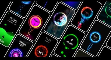 Battery charging animation app постер