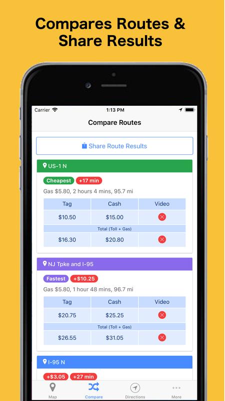android 用の trip toll calculator car truck free tollguru apk