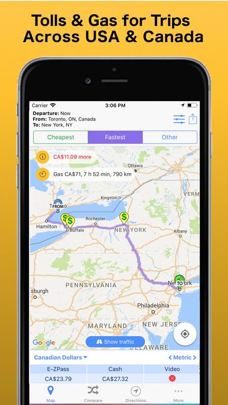 android 用の trip toll calculator car truck free tollguru apk