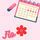 Calendario menstrual flo ไอคอน