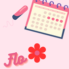 Calendario menstrual flo icono