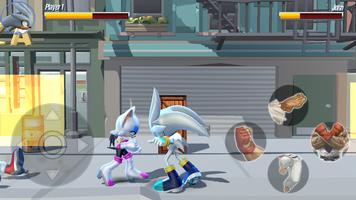 blue hedgehog beat 'em up captura de pantalla 1